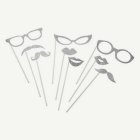 Silver Photobooth Rekvisita