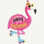Flamingo Happy Birthday Folieballong