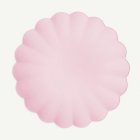 Pastell Plasttallrikar Ljusrosa