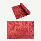 Bordslöpare Velour Metallisk Röd