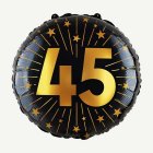 45 År Golden Celebrations Folieballong