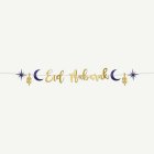 Eid Mubarak Girlang Blå/Guld