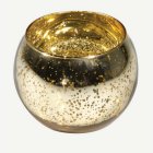 Rund Värmeljushållare Metallic Guld