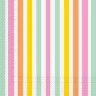 Randiga Servetter Pastell Multi