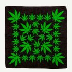 Cannabisbandana Svart/Grön