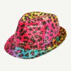 Leopardfläckig Fedora Regnbåge