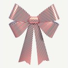 Polkagris Dekorationsrosett Röd