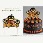 Happy Halloween-tårtdekoration