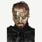 Halvmask Steampunk Guld