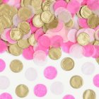Rund Papperskonfetti Rosa/Guld