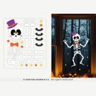 Halloween Skelett Fönsterklistermärken