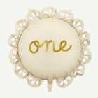 1 År "One" Rund Folieballong