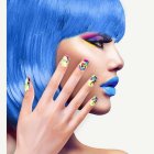 Neon Paint Splash Naglar
