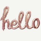 Hello Folieballong Roséguld