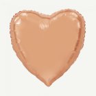 Hjärta Folieballong Roséguld