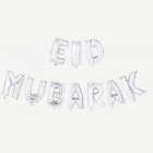 Eid Mubarak Folieballonger Silver