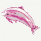 Delfin Folieballong Ljusrosa