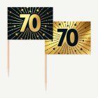 70 År Golden Celebrations Tårtpinnar