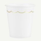 Pappmugg Guld/Vit
