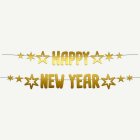 Happy New Year Girlang Guld