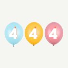 4 År Födelsedag Latexballonger