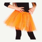 Glittrande Tyllkjol Barn Orange