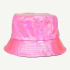 Glänsande Bucket Hat Ljusrosa