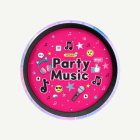 Party Music Papperstallrikar Rosa