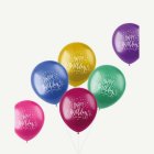 Happy Birthday Latexballonger Flerfärgade