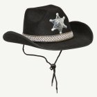 Sheriff Cowboyhatt Svart