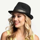 Gangster Fedora Svart