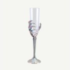 Skeletthand Champagneglas Iriserande