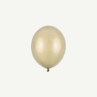 Metalliska Mini Latexballonger Cold Gold