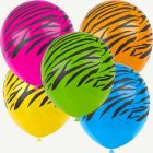 Zebra Latexballonger Neonmix