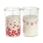 Danska Flaggirlanger Ljus i Glas