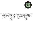 Självlysande Halloween Pappersgirlang