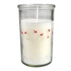 Danska Flaggor Ljus i Glas Vit