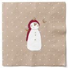 Snögubbe Servetter Beige