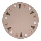 Julgransmatta Beige
