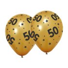 50 År Latexballonger Guld