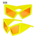 Neonpartyglasögon Gul