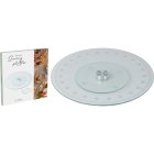 Runt Roterande Serveringsfat Glas