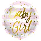 Baby Girl Folieballong Ljusrosa/Guld