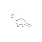 Dinosaurie Kakform Silver