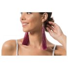 Glitterfransar Örhängen Rosa