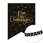Pop the Champagne Vimpelgirlang Svart/Guld