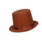 Gentleman Hög Hatt Brun