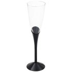 Flöjt Plast Champagneglas Svart