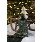 Velour Bordslöpare Grön/Guld