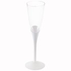 Flöjt Snett Champagneglas Vit